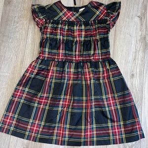 Black tartan plaid dress
